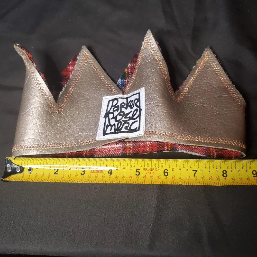 Parker Rose Merc Gold And Plaid Fabric Children's Toddler Crown Kids Dress Up